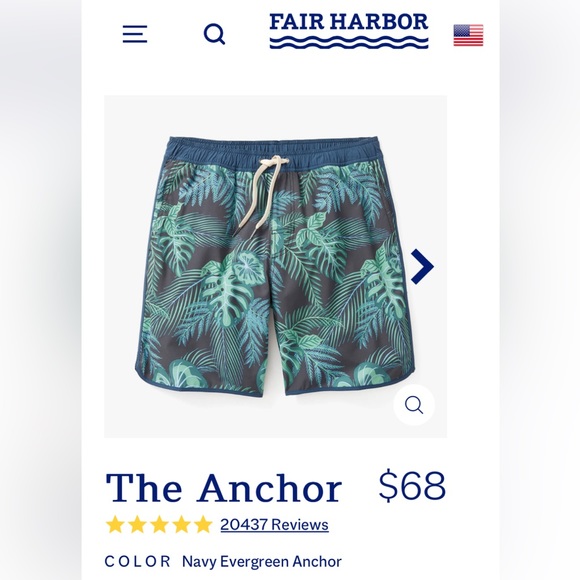 Fair Harbor Anchor Swim Trunks - Picture 3 of 4